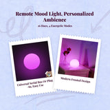 Dimmable light-emitting diode Night Light, Color Changing, Remote Control, Mood Lighting Rechargeable 15cm