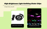 Car light-emitting diode Mood Light, Waterproof Voice Control, radiant glow, Multicolor Blue 2x100cm 2x150cm