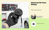 12V double tone horn, universal fit, powerful waterproof car horn Relay Harness Set Dual Horn