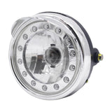 Electric Tricycle Headlight Assembly, 48V/60V/72V, light-emitting diode, High-Low light With Brim 60-72V