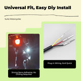 Motorcycle light-emitting diode Ambient Light, Waterproof light, Universal Fit, High Brightness Ice Blue 1 Light