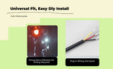 Motorcycle light-emitting diode Ambient Light, Waterproof light, Universal Fit, High Brightness Red 2 Lights