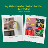 Lighting Diffuser Film, light-emitting diode Tube Guard, Heat-Resistant, Softens Light, Decorative White 2*2000cm