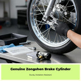 Brake Cylinder, 3-Wheel Motorcycle, Drum Brake, Fitment, Steel, Accessories Gray 2 pieces