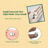 Car light-emitting diode Mood Light, Universal Serial Bus Night Light, Multicolor, Audio-Responsive, Interior Decor Green other