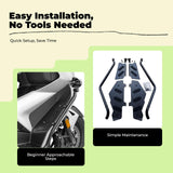 Motorcycle Guard Bar, Kymco H150 Sport RKS150, Mounting Bracket, Shockproof Black Keel Style