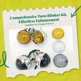 Scooter light-emitting diode Headlight Set, Electric Scooter Accessories, Turn marker, Rear Light Yellow Rear turn signal