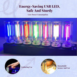 Light-emitting diode ambient light, universal port night light, multi-color decorative light for car, bedroom, living room Multicolor Frosted