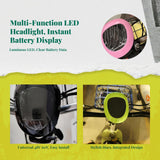 Electric Scooter Headlight, light-emitting diode Display, High Brightness, 48V-60V, Horn Black other