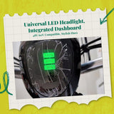 Electric Scooter Headlight, light-emitting diode Display, High Brightness, 48V-60V, Horn Blue other