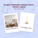 Modern hanging light, minimalist chandelier, adjustable height, dining room, bedroom, bar Antique Bronze 47cm