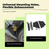 Motorcycle Light Bracket, Aluminum Alloy, Adjustable Mount for AK550 Black For 17-22