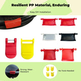 Universal vibration-resistant Vibration Lock fastener, Motorcycle Trunk Lock, Stainless Steel, Electric Scooter Storage Box Accessory Red #5