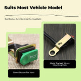 Motorcycle Handlebar Controller, Waterproof Horn & Headlight Controls, Universal button Button Red Power Switch