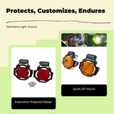 Fog Light Protector, Aluminum Alloy Guard, suitable for motorcycles R1300GS R1250GS Blue R1250GS