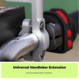 Motorcycle Handlebar Extension, Multi-Function Mount Bracket, Adjustable Clamp, Navigation Holder Silver other