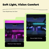 Car Mood Lighting Kit, light Strip, cordless App Control, Interior Decoration Symphony 10 Lights