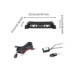 Attractive light strip bar, high brightness, waterproof, all-terrain vehicle accessory. White 20cm 30W