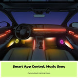 Car Mood Lighting Kit, light Strip, cordless App Control, Interior Decoration Symphony 20 Lights