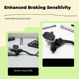 Front Brake Controller Cylinder, Motorcycle Hydraulic Disc Brake Pump, Replacement for Suzuki GN125 Black With Oil