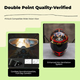 complete-face Carbon Fiber Motorcycle Helmet, Certified and Approved, Lightweight, Ventilated, Removable Liner, Suitable for All Seasons Diablo S