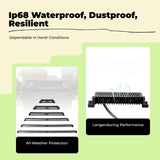 Attractive light strip bar, high brightness, waterproof, all-terrain vehicle accessory. White 132cm 250W