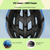 Bike Helmet, rechargeable port, Rechargeable lighting unit, Detachable Goggles, Sun Visor, trail path, Men Women Adult Red White Star 58-61cm