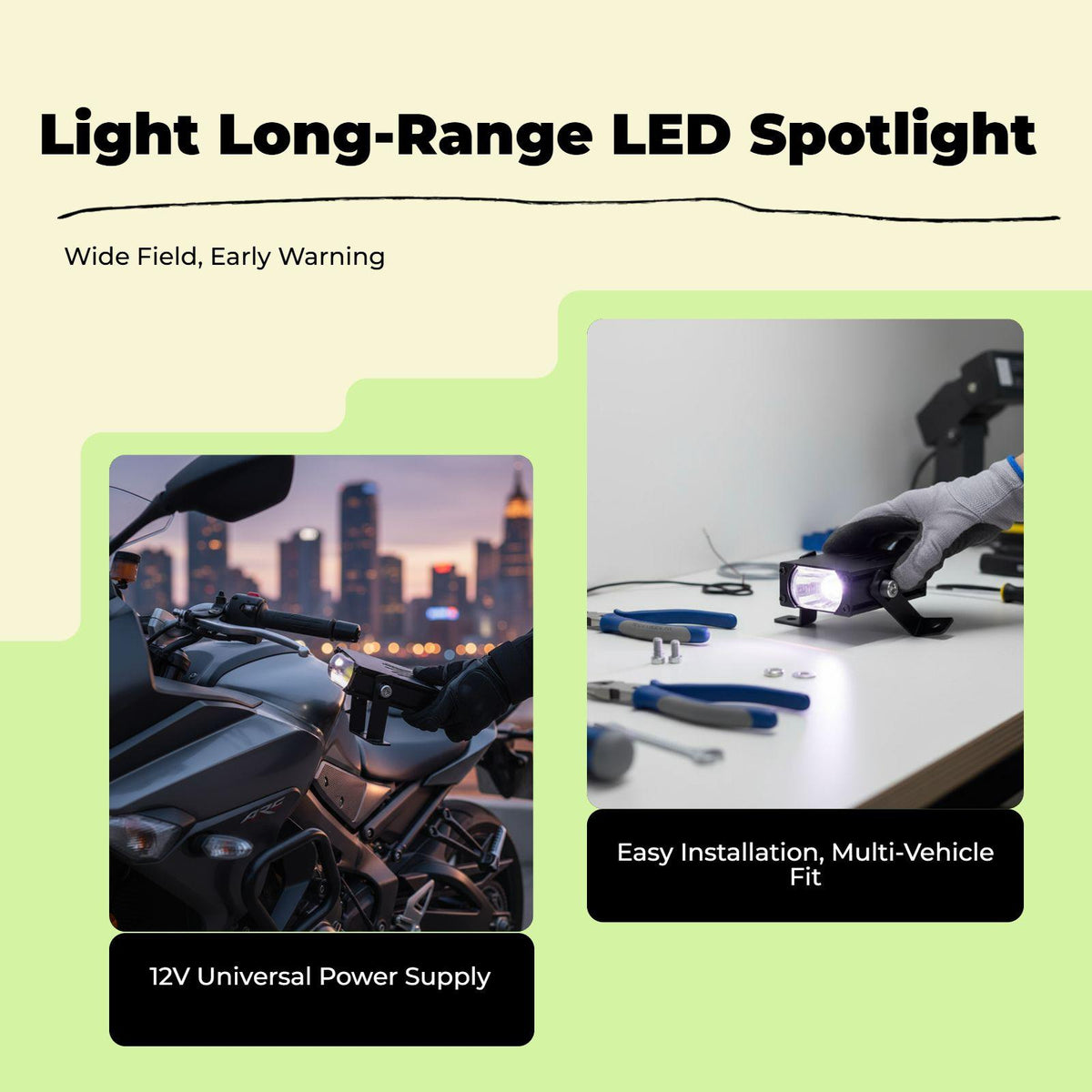 Light-emitting diode module, hidden grille light, high-intensity double color, deactivatedtrail vehicle Dual Color Strobe 1 Piece