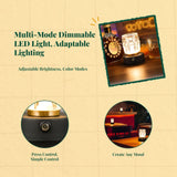 Bar Table Light, Rechargeable Cordless Night Light, Mood Desk Light for Bedroom, Camping, Restaurant, Bar 7-color Gradient Normal