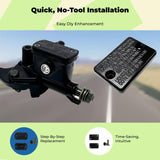 Motorcycle Disc Brake primary Cylinder Cap, Electric Vehicle, Aluminum, Sealed A 54.5x36.5mm Kit