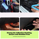 Car Ambient Light, light-emitting diode Interior Strip, Music Sync, App Control, RGB RGB 1-to-4 48 Lights