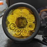 Motorcycle Fog Light Cover, Protective Guard, Yellow, Compatible with R1300GS exploration Black Yellow PC Lens