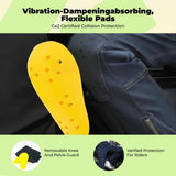 Motorcycle Riding Pants, Winter Windproof Jeans, Protective, Streamlined & Snug Black S