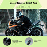 Motorcycle Helmet audio link Headset, Speed high-performance, IP67 Waterproof, Noise Cancelling, Touring & Outdoor F1 PRO Nebula Gray other