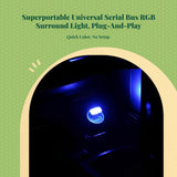 Universal Serial Bus light-emitting diode mood night light, color-changing, car/home decorative light Touch Switch other