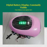 48V-60V light-emitting diode Headlight, Electric Bike Headlight, Power display, Horn Pink other