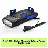 Bike Headlight, extra-luminous Universal Serial Bus Rechargeable, Waterproof, Night Riding, MTB Black Upgraded