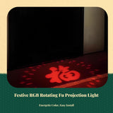 Color Changing light-emitting diode Bulb, Rotating RGB Fortune Light, Festive Decorative Light Colorful Fu Lamp other