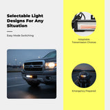 superluminous light-emitting diode two-tone color, vehicle/motorcycle warning Red Blue Without Switch