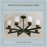 Frosted Glass Lampshade, Screw Cover, Hanging Light, Bedroom, Living Room Arabic Flower #7 other