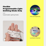 COB Lighting Strip Light, RGB Color Chasing, Waterproof, Flexible, 24V, Bedroom, Party White Bluetooth RGB
