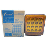 Light-emitting diode pulse warning light, waterproof 24V anti-collision hauler Yellow 24V 1pc