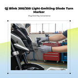 Turn blinker Light, Front and Rear Marker Light, Yellow light-emitting diode Bulb, Universal Fit Rear 1pair