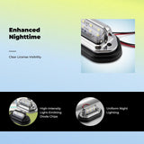 Vehicle illuminated License Plate Light, Waterproof 24V, Universal Rear Plate Light Chrome other