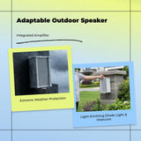 Outdoor Waterproof Speaker, Wall Mount, Built-in Intercom, 20W Aluminum Post 40W other