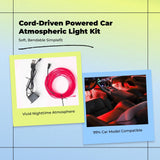 Car Interior light Strip Lights, Ambient Lighting Kit, RGB, App Control, Universal Ice Blue 100cm