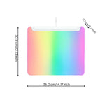 Gaming Pad, RGB Backlit, Non-Slip Rubber Base, Extended Desk Mat White other