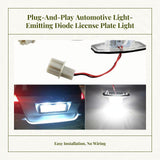 Light-emitting diode license plate light, rear plate light for automobile d GB3 GB4 GP3 Stepwgn RK RF type, 6000K alabaster, plug & play installation White 1 pc