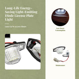 Light-emitting diode license plate light, rear plate light for automobile d GB3 GB4 GP3 Stepwgn RK RF type, 6000K alabaster, plug & play installation White 2 pcs