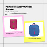 Speaker, Portable Waterproof Outdoor, Powerful Bass Blue other